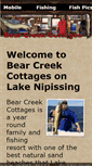 Mobile Screenshot of bearcreekcottages.com